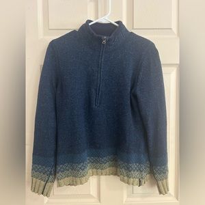 Wool half zip